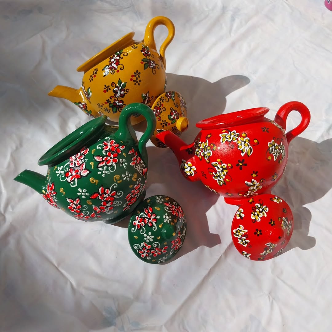 قوری گلدار چایی خوری